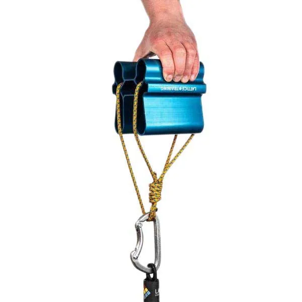 Lattice Training Quad Block Klättergrepp, Blue steal, One Size