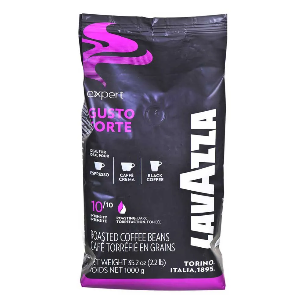 Lavazza Gusto Forte Expert Kaffebönor 1kg, Brown, One Size
