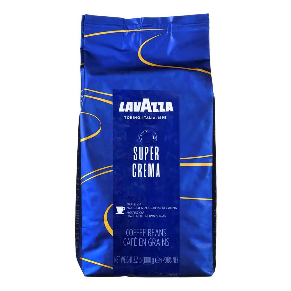 Lavazza Super Crema Kaffebönor 1kg, Blue, One Size
