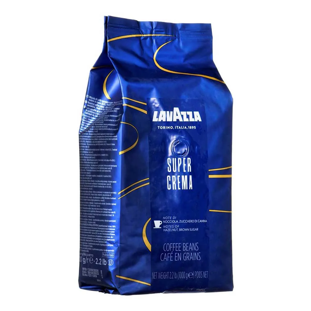 Lavazza Super Crema Kaffebönor 1kg, Blue, One Size