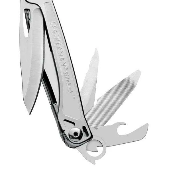 Leatherman Sidekick Leather Sheath Cardboard Box Multiverktyg, Stainless steel, Leather Sheath and Cardboard Box