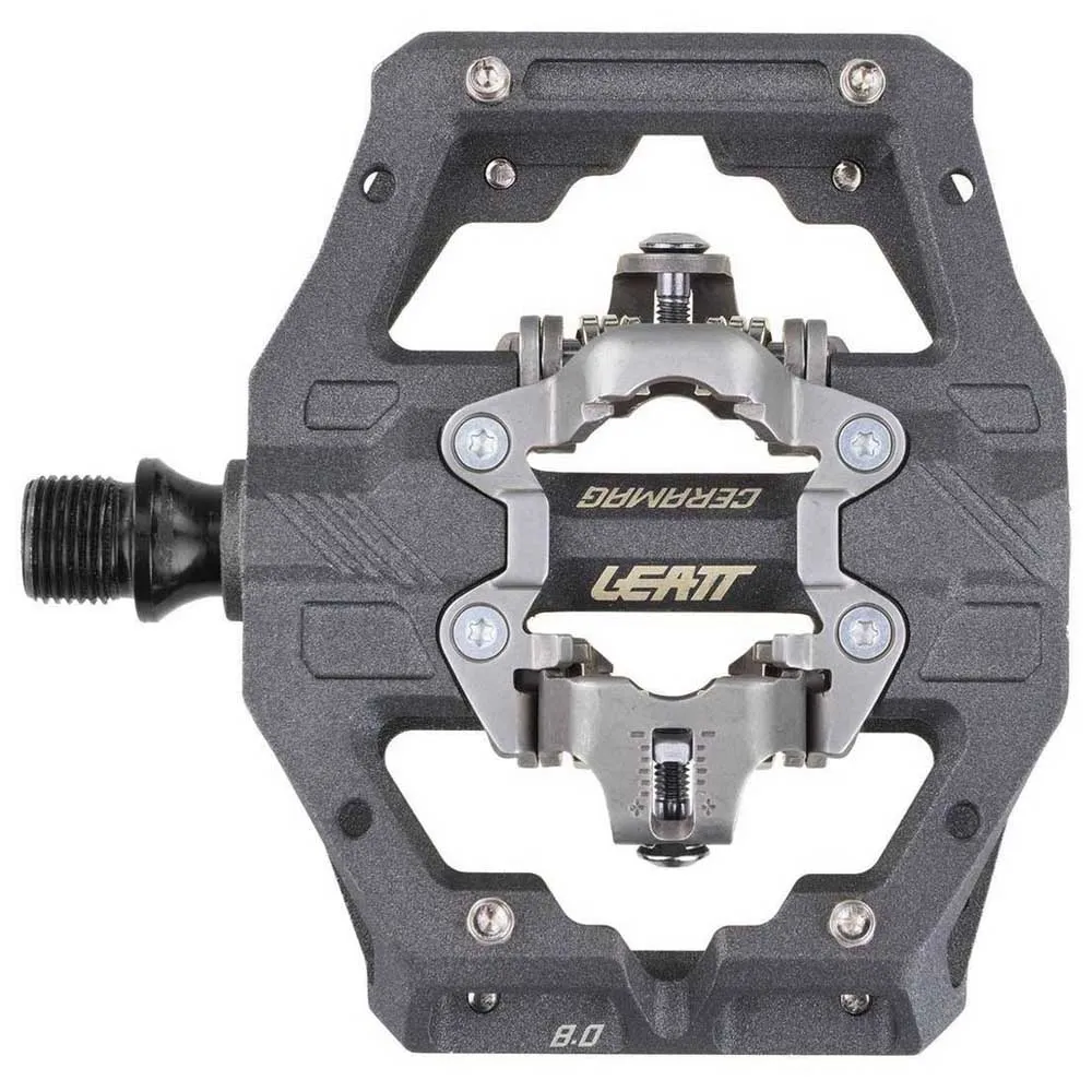 Leatt Ceramag Gravity 8.0 Clip-in 110x88 Mm Cykelpedaler, Grey, One Size