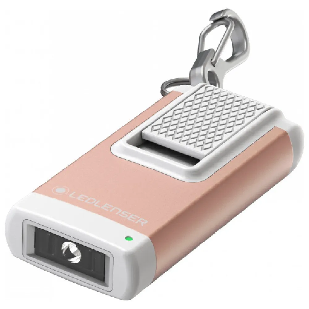LEDLENSER K4r Uppladdningsbar Ficklampa Nyckelring, Rose gold, 120 Lumens