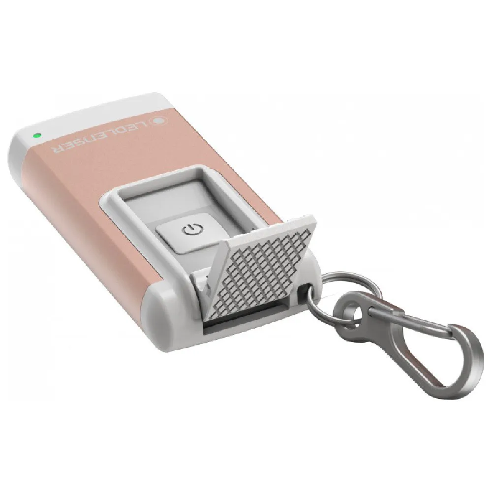 LEDLENSER K4r Uppladdningsbar Ficklampa Nyckelring, Rose gold, 120 Lumens