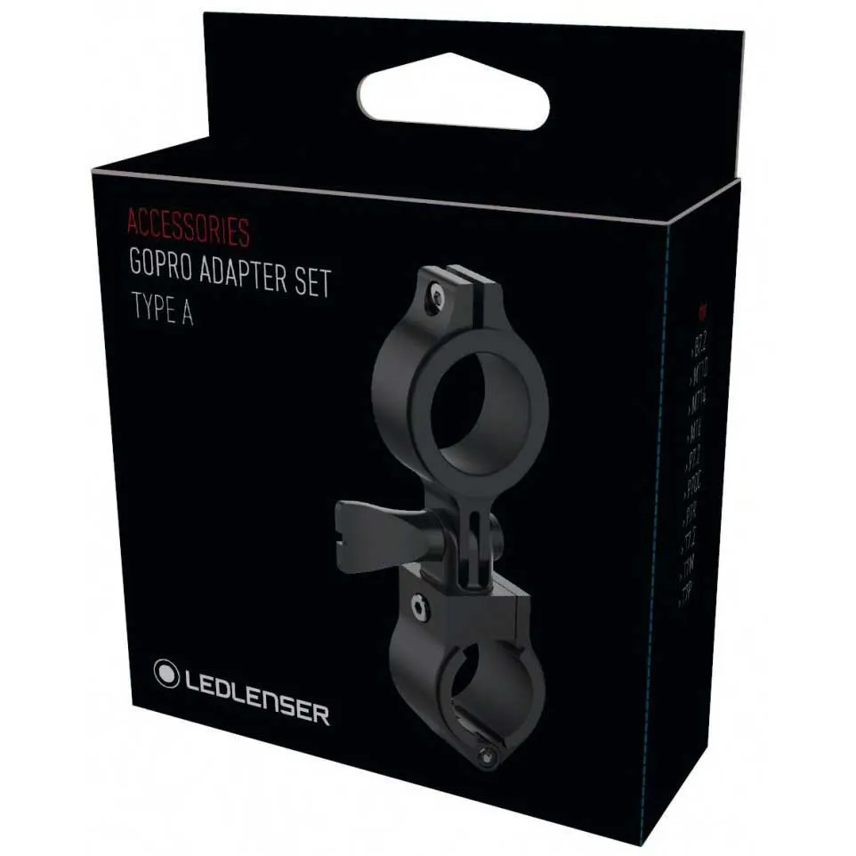 LEDLENSER Mt14/mt10 Gopro-adapterset, Black, One Size