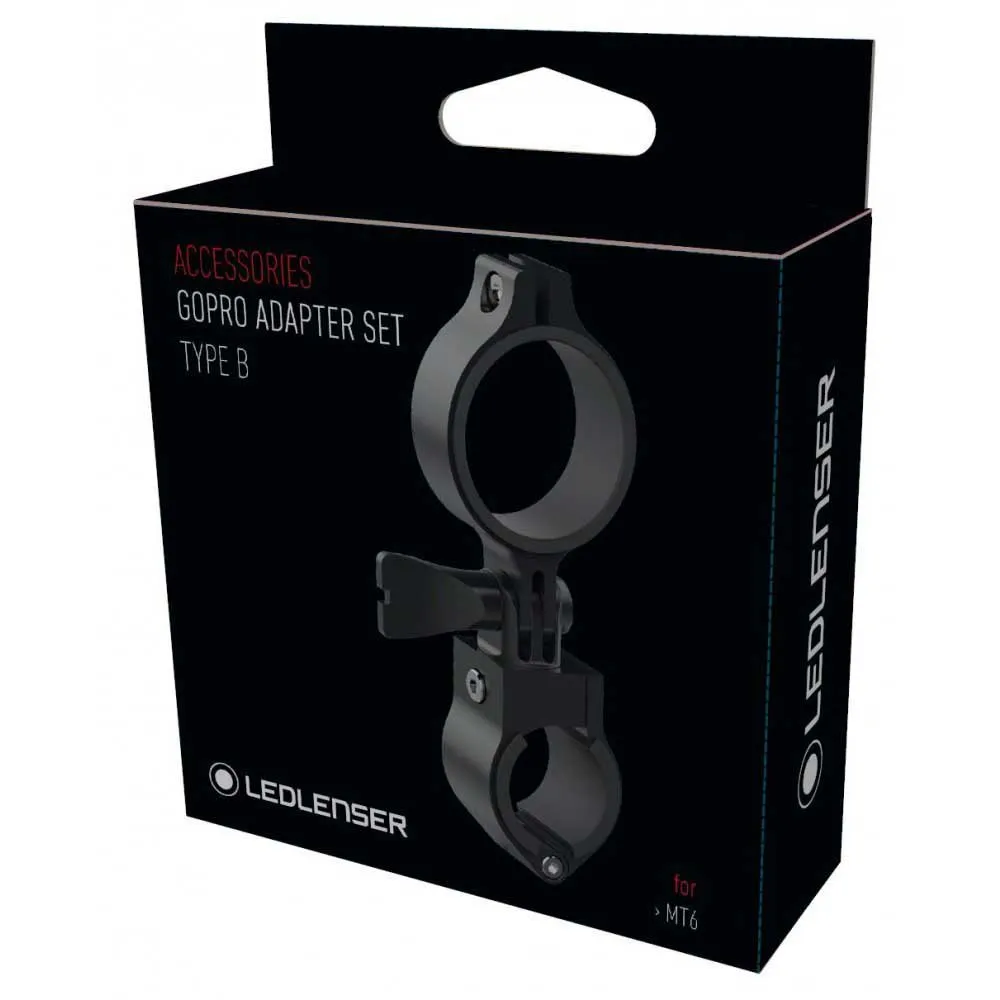 LEDLENSER Mt6 Gopro-adapterset, Black, One Size LEDLENSER Mt6 Gopro-adapterset, Black, One Size