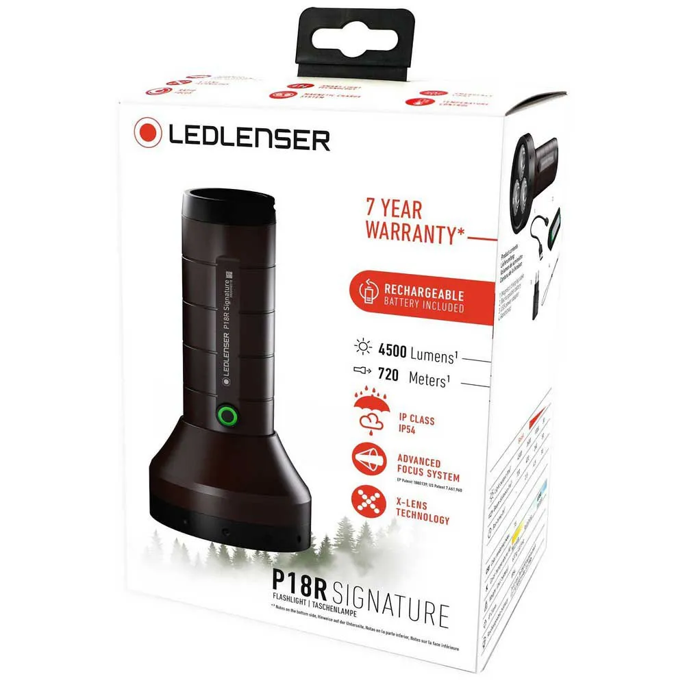 LEDLENSER P18r Signature Ficklampa, Black, 4500 Lumens LEDLENSER P18r Signature Ficklampa, Black, 4500 Lumens