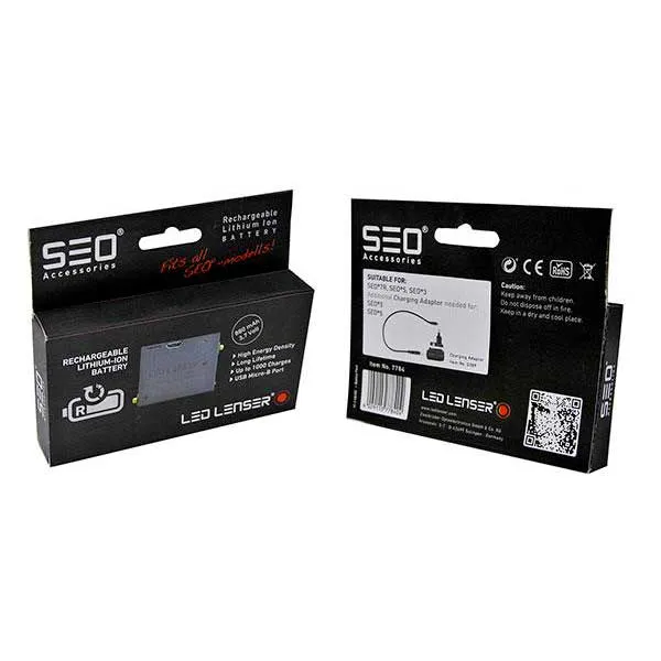 LEDLENSER Serie Seo Lithium Batteri, Black, One Size LEDLENSER Serie Seo Lithium Batteri, Black, One Size
