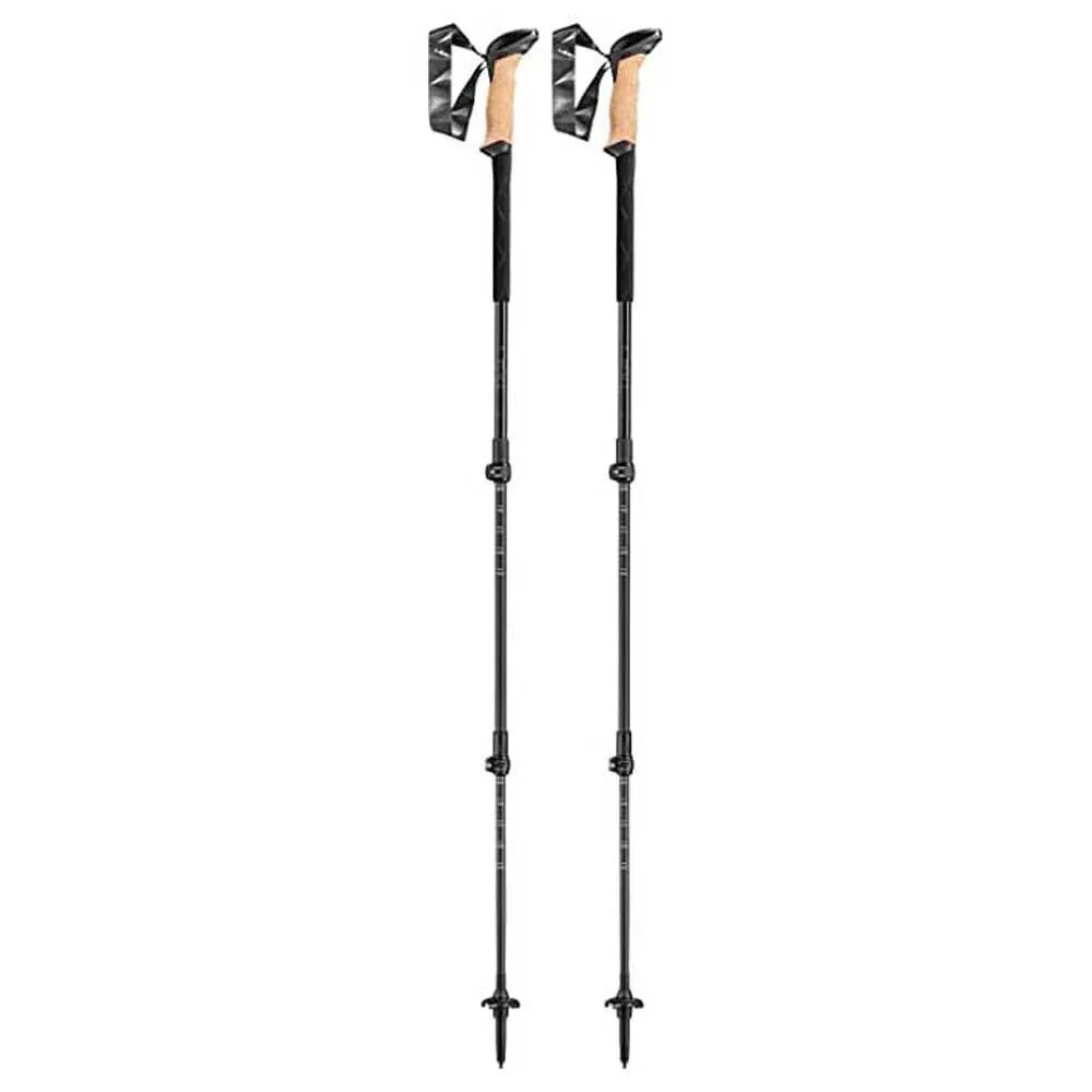 LEKI Black Series Carbon Stavar, Black / black gray / dark anthracite, 100-135cm
