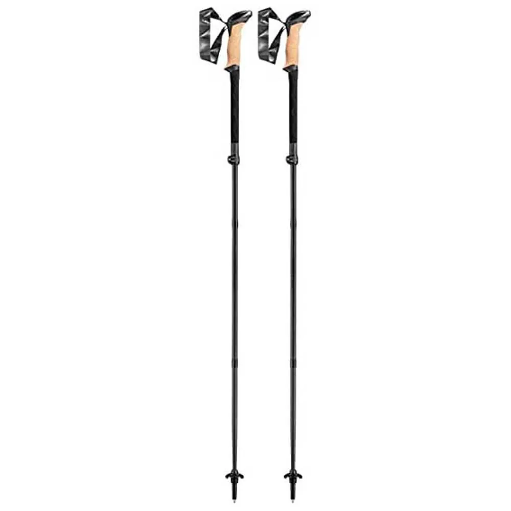 LEKI Black Series Fx Carbon Stavar, Black / natural carbon, 110-130cm