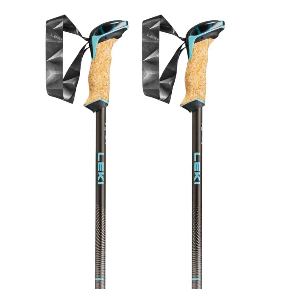 LEKI Cressida As Stavar, Brown metallic / chocolate brown metallic / mint, 90-125cm