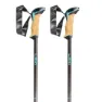 LEKI Cressida As Stavar, Brown metallic / chocolate brown metallic / mint, 90-125cm