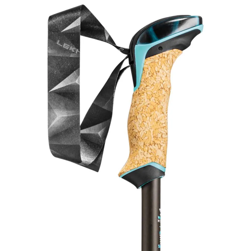 LEKI Cressida As Stavar, Brown metallic / chocolate brown metallic / mint, 90-125cm