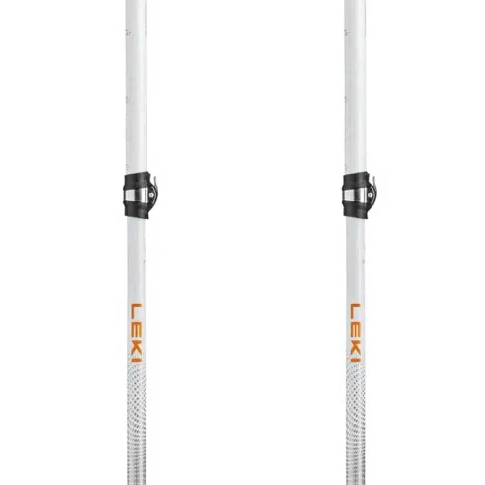 LEKI Cressida Fx Carbon As Stavar, White / mango / silver, 100-120cm