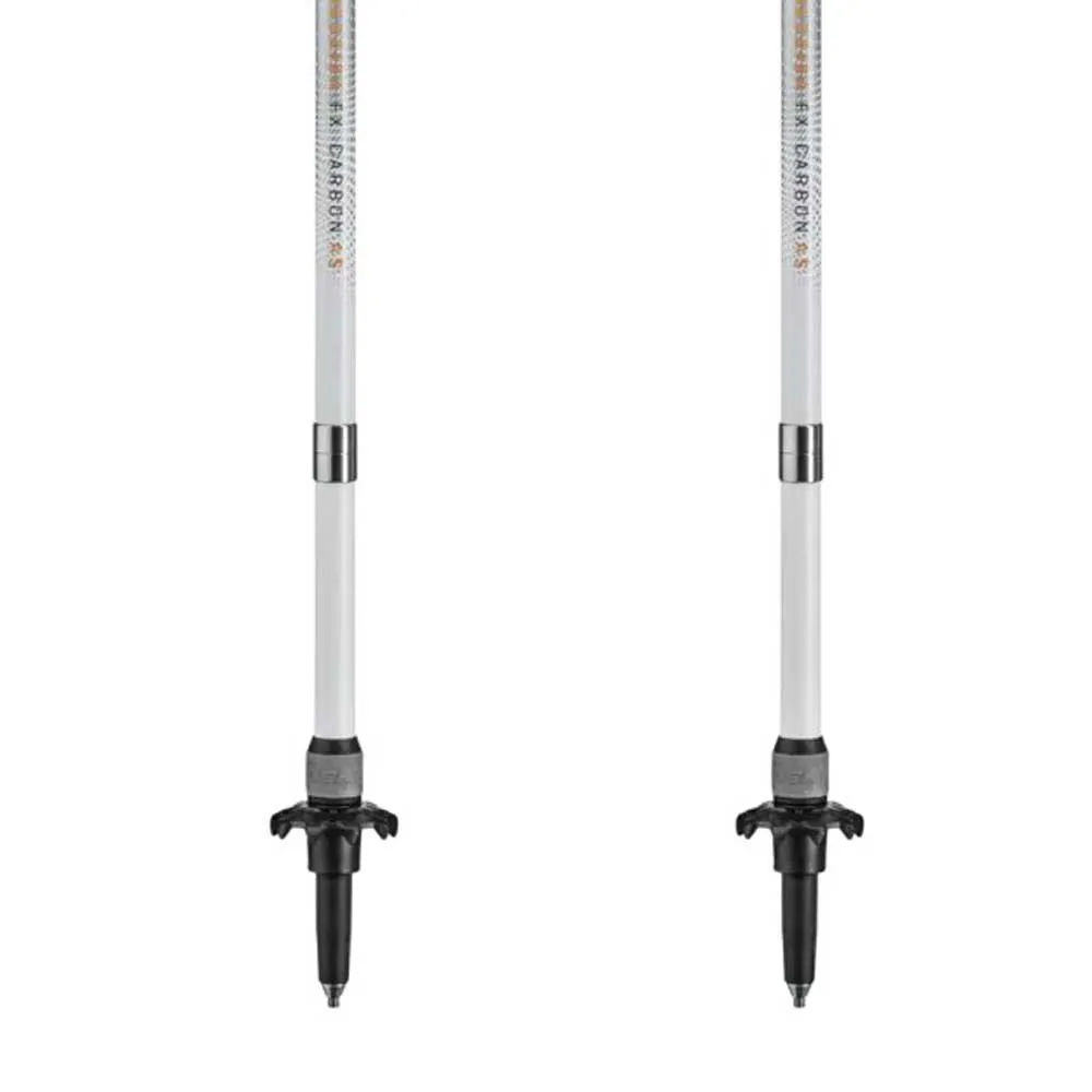 LEKI Cressida Fx Carbon As Stavar, White / mango / silver, 100-120cm
