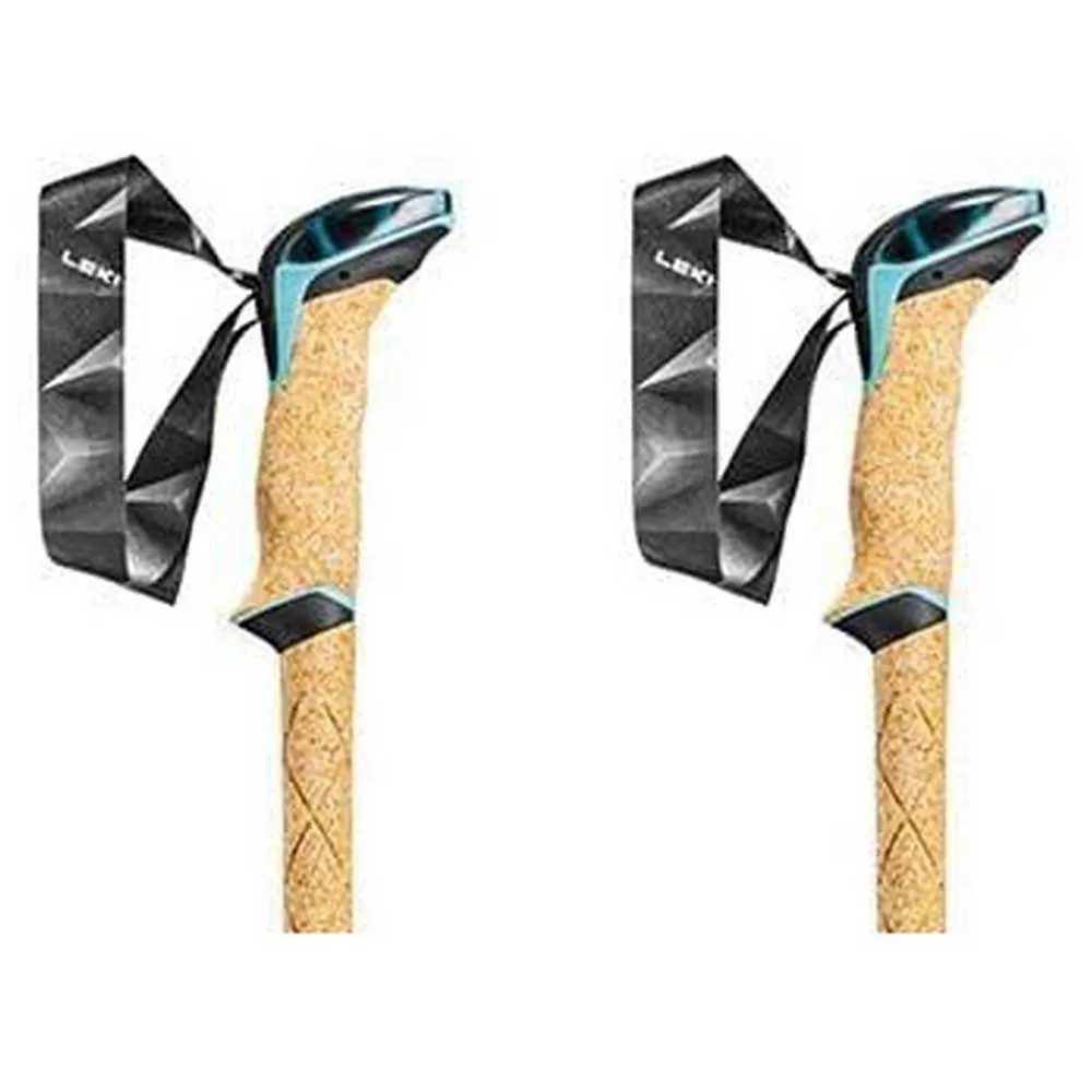LEKI Cressida Fx Carbon Stavar, Brown metallic / mint / chocolate brown metallic, 100-120cm