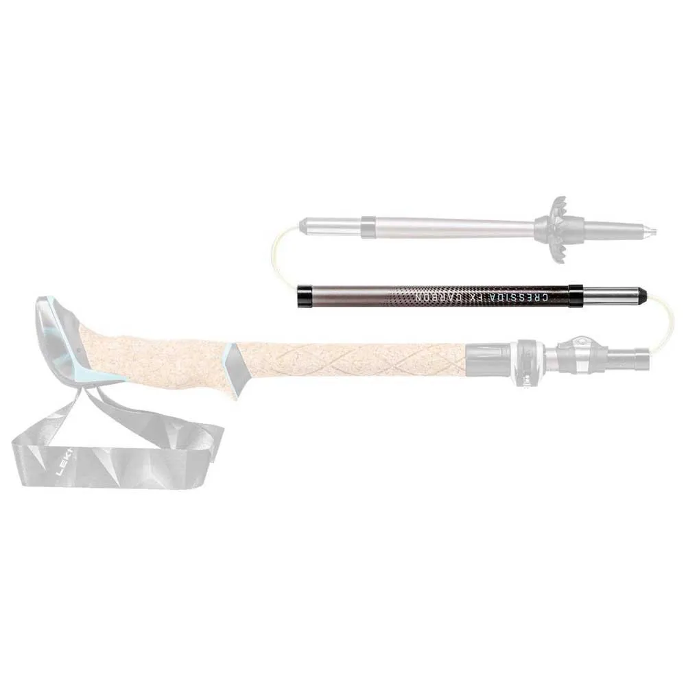 LEKI Cressida Fx Karbonstänger Mittdel 3 110-120 Cm, Multi, 18-16mm