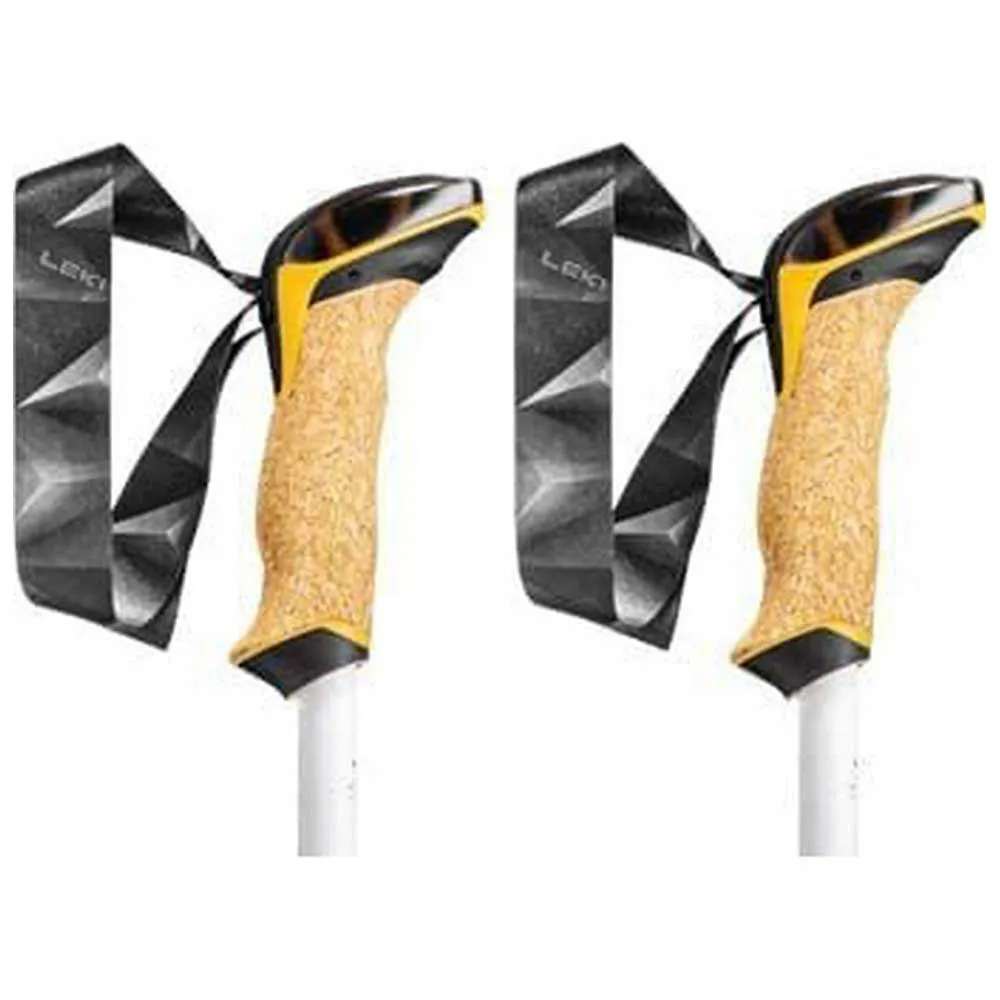 LEKI Cressida Stavar, Mango / white / silver, 90-125cm