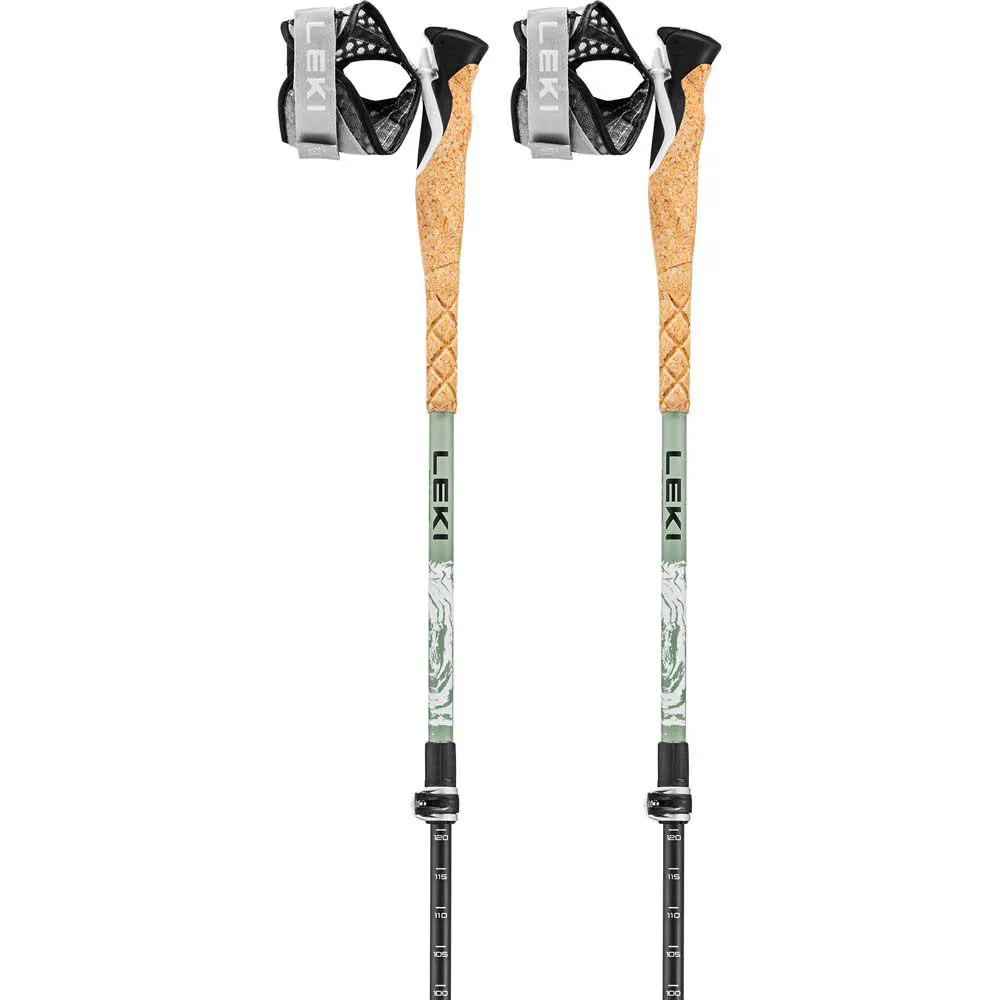 LEKI Cross Trail Carbon Stavar, White / envy / black, 100-135cm