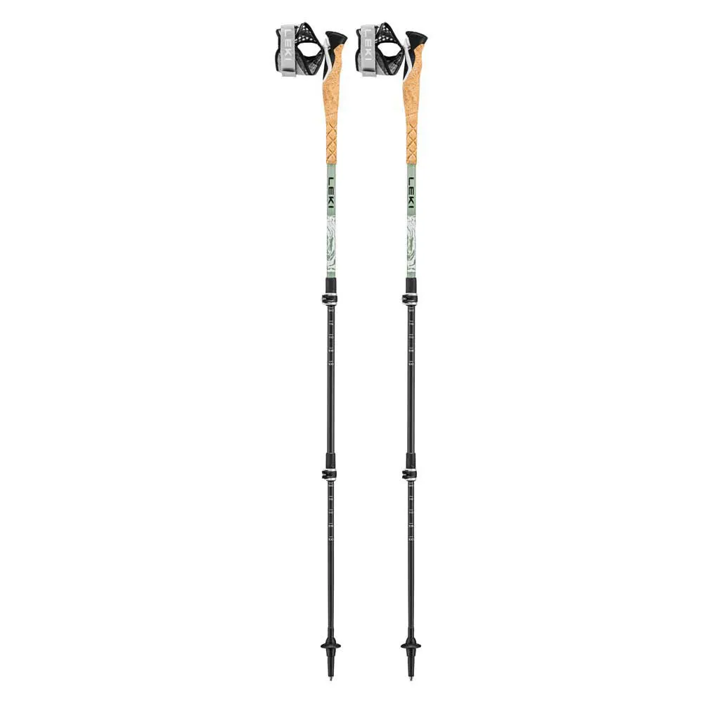 LEKI Cross Trail Carbon Stavar, White / envy / black, 100-135cm