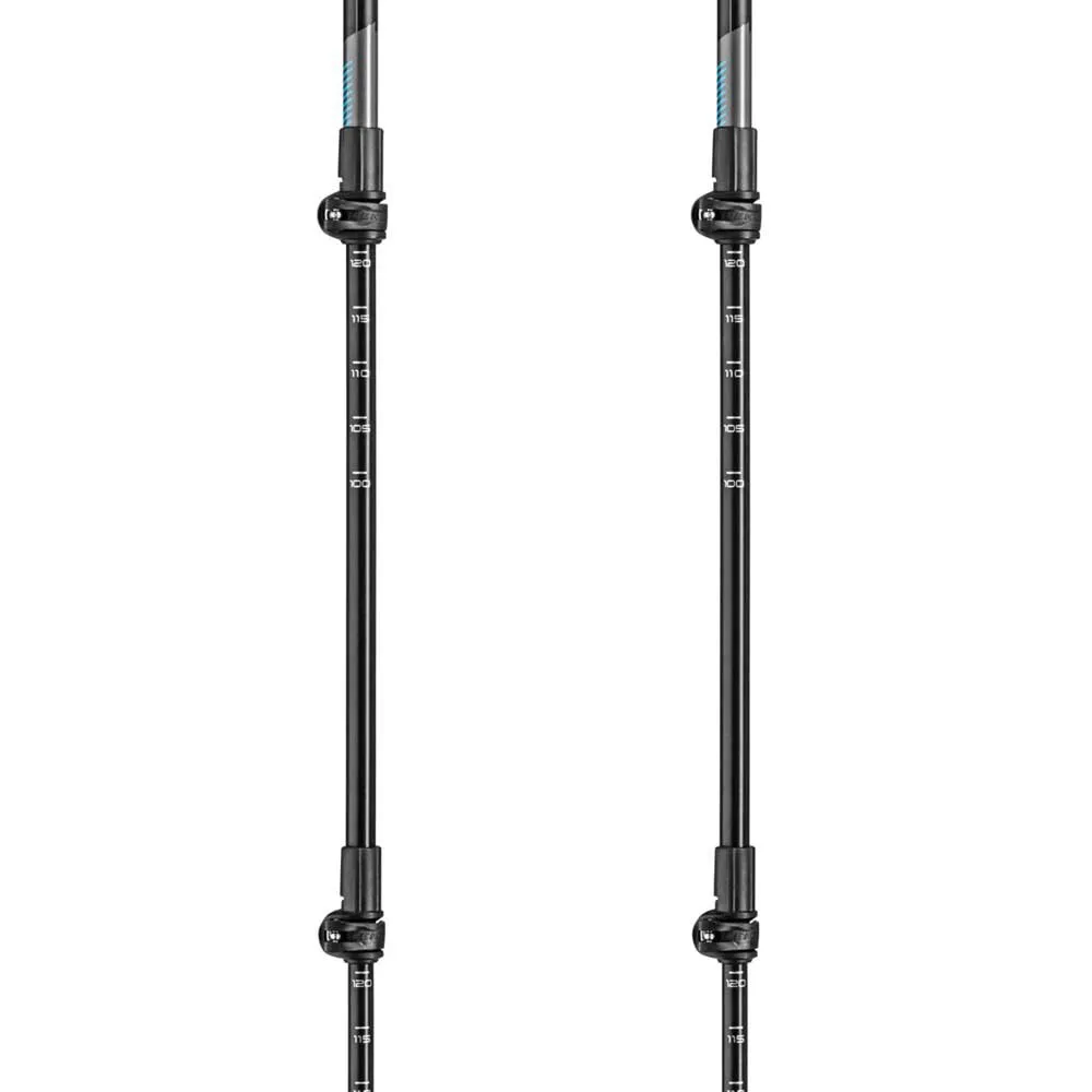 LEKI Cross Trail Lite Ta Stavar, Black / white / light blue, 100-135cm