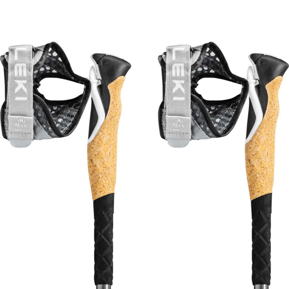 LEKI Cross Trail Lite Ta Stavar, Black / white / light blue, 100-135cm