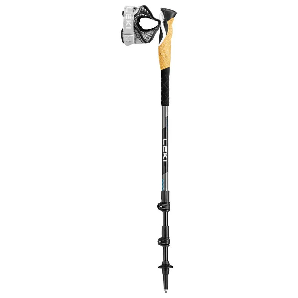 LEKI Cross Trail Lite Ta Stavar, Black / white / light blue, 100-135cm