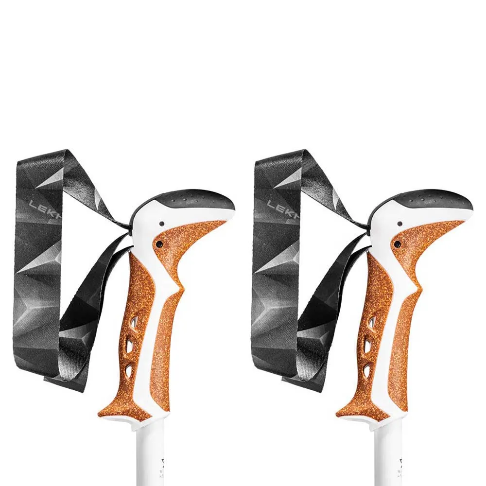 LEKI Jannu Stavar, White / smokegreen / silver, 90-125cm