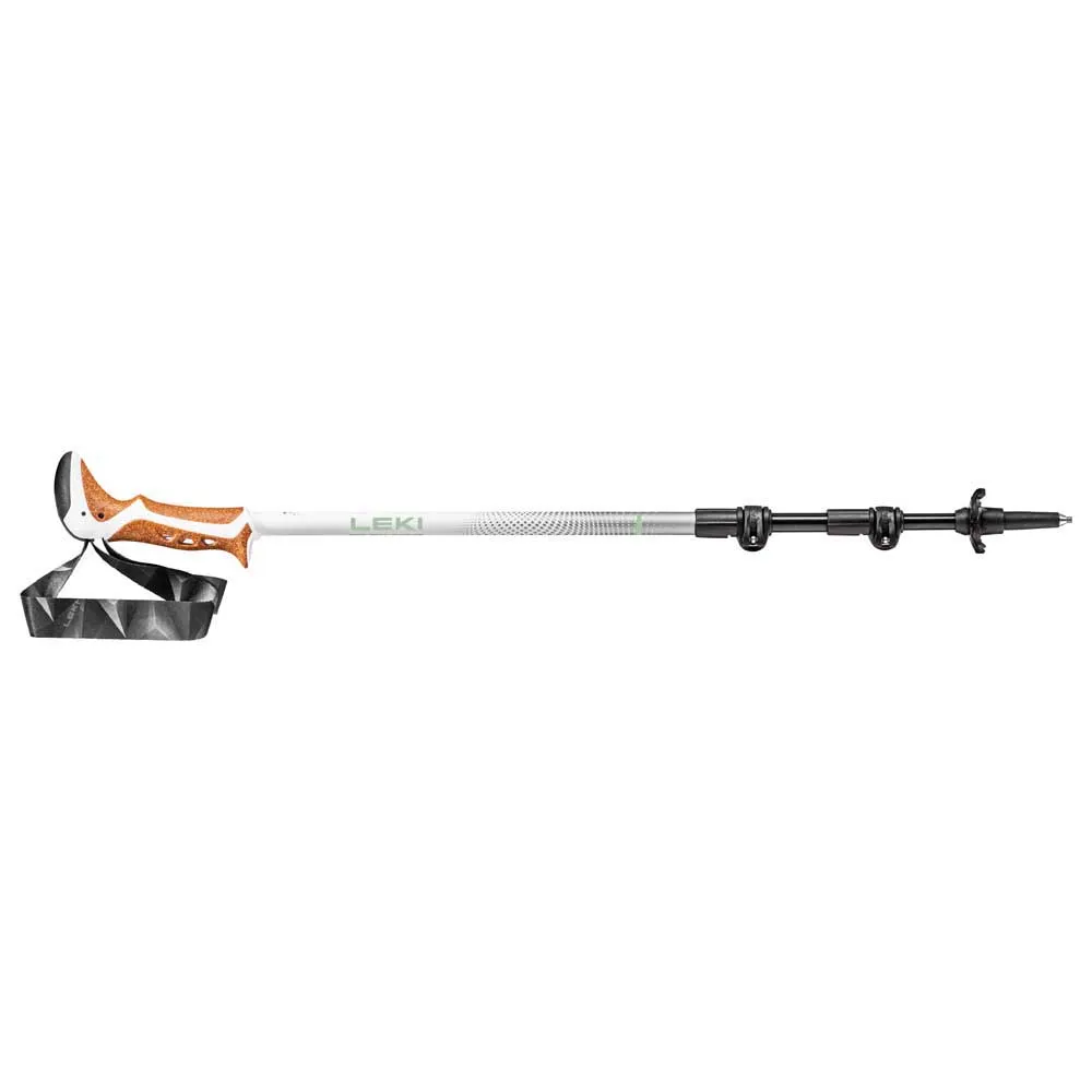 LEKI Jannu Stavar, White / smokegreen / silver, 90-125cm