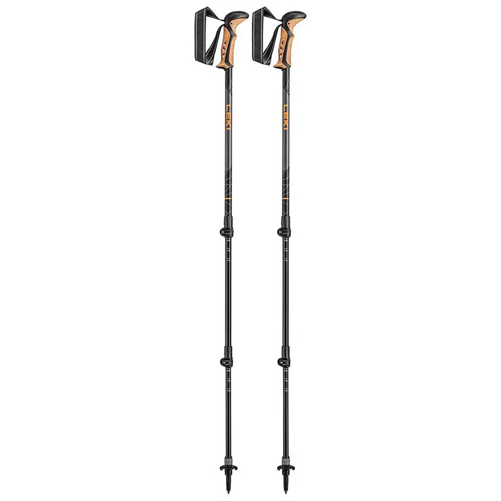 LEKI Khumbu As Stavar, Dark anthracite / orange / black, 110-145cm
