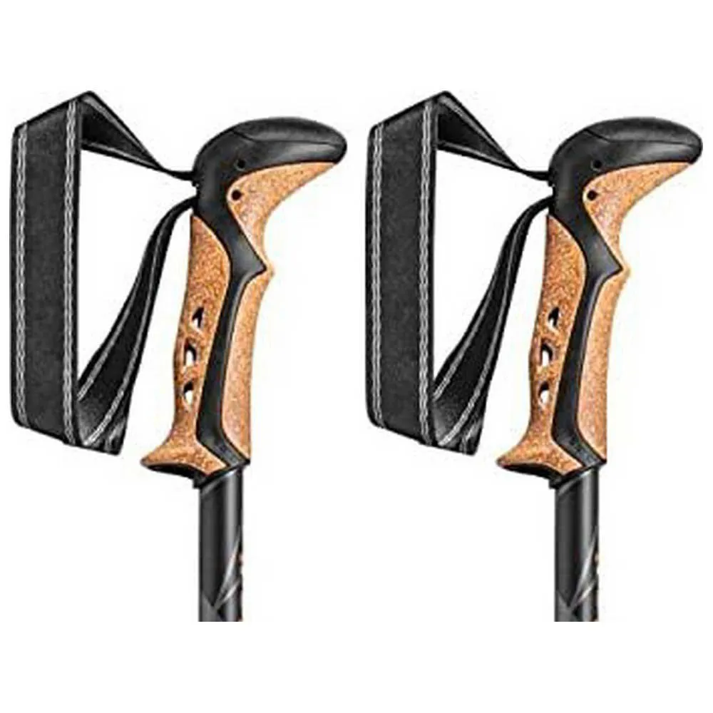LEKI Khumbu As Stavar, Dark anthracite / orange / black, 110-145cm