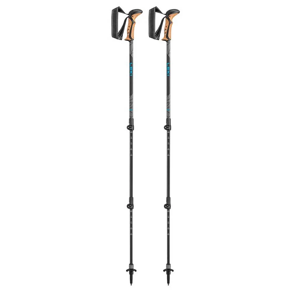 LEKI Khumbu Lite As Stavar, Black / petrol / dark anthracite, 100-135cm