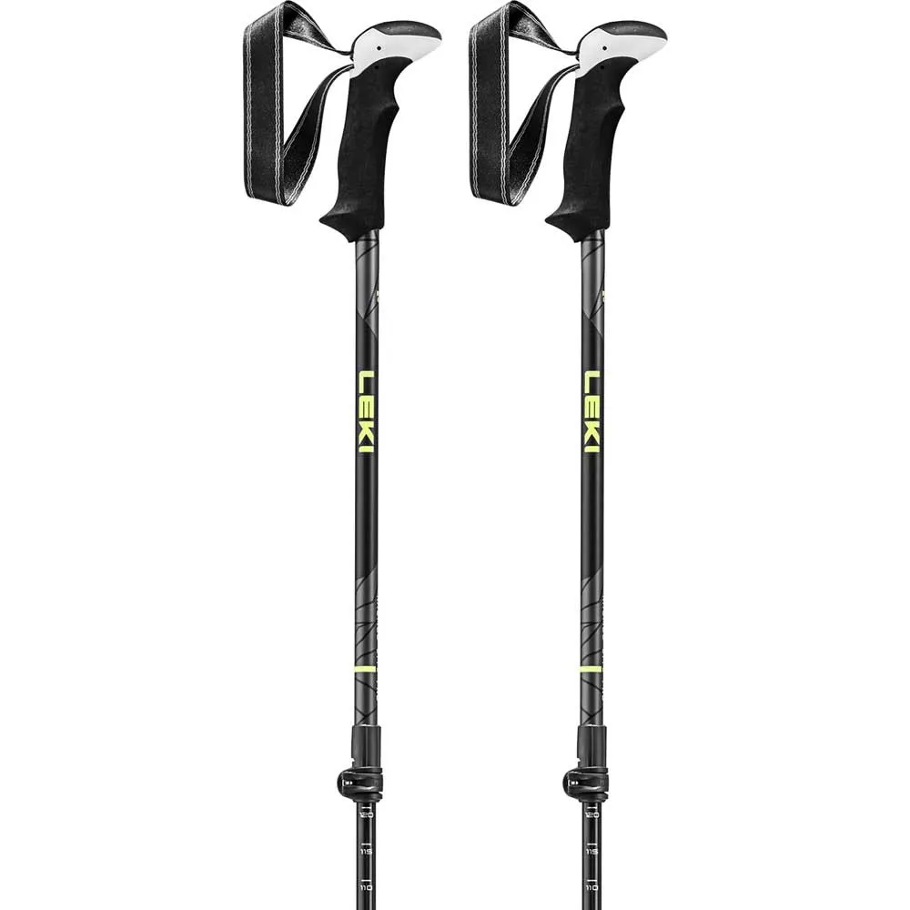 LEKI Khumbu Lite Pro Stavar, Black / dark anthracite / frozen yellow, 100-135cm