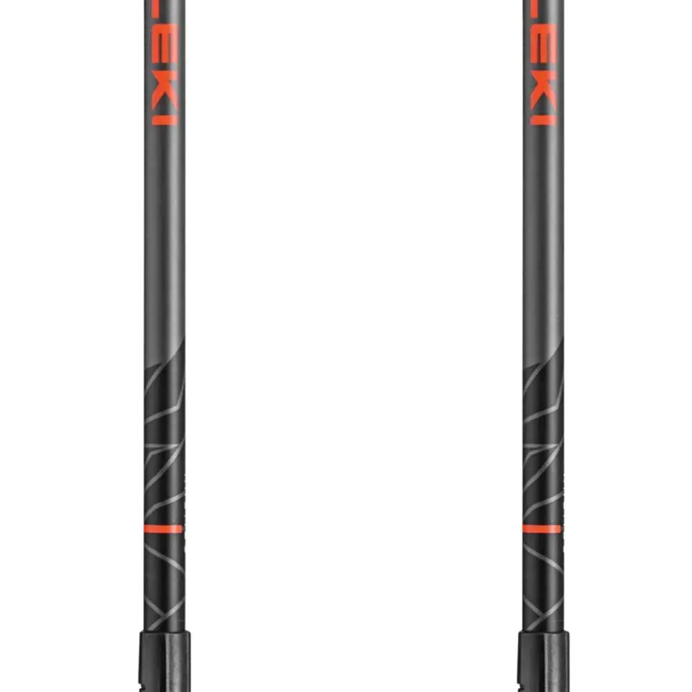 LEKI Khumbu Stavar, Dark anthracite / white / bright red, 110-145cm