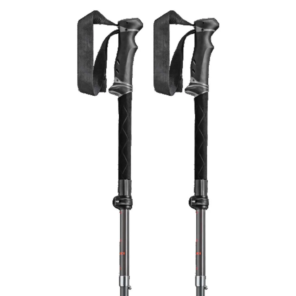LEKI Legacy Fx Ta Stavar, Silver gray / bright red / black, 110-130cm