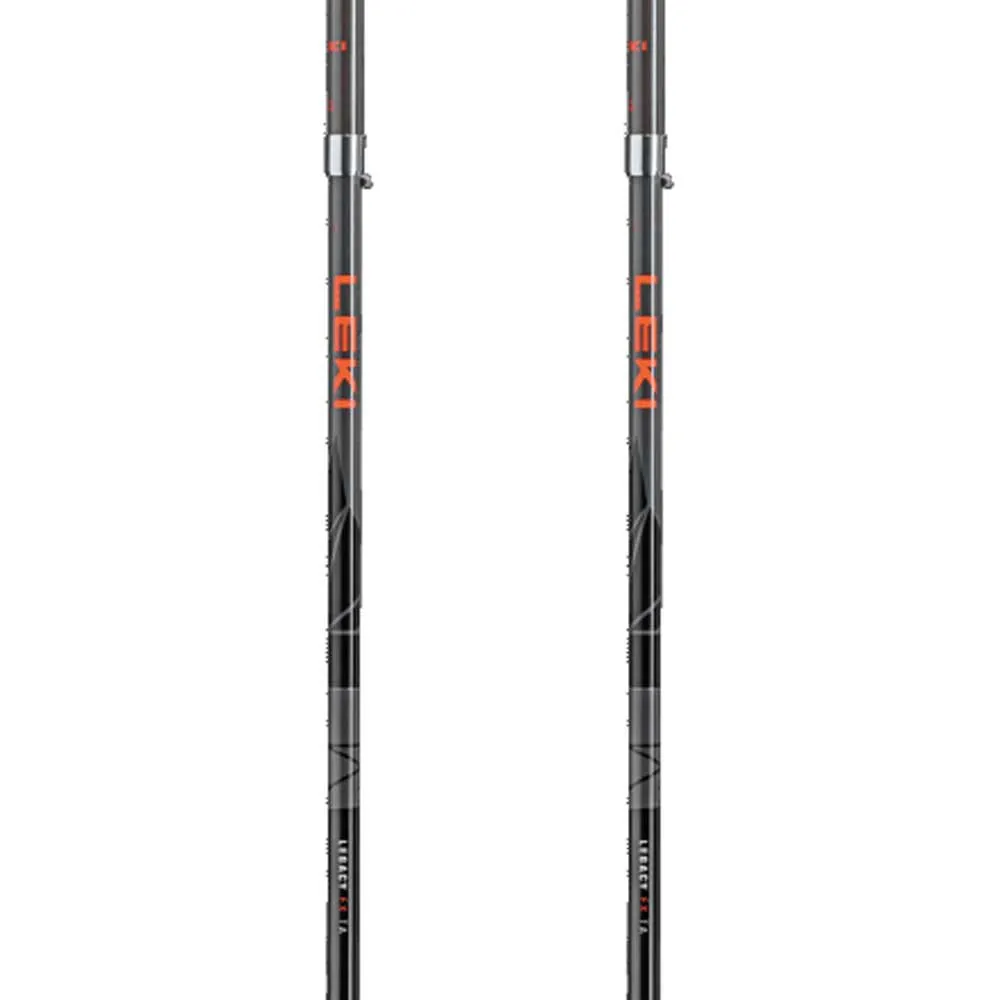 LEKI Legacy Fx Ta Stavar, Silver gray / bright red / black, 110-130cm