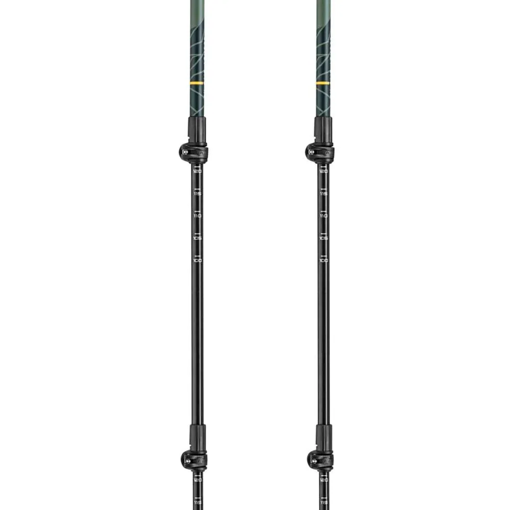 LEKI Legacy Lite As Stavar, Mango / olive green / bottle green, 100-135cm