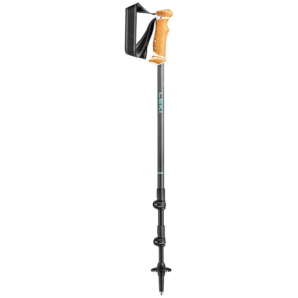 LEKI Lhasa Stavar, Mint / dark anthracite / white, 90-125cm