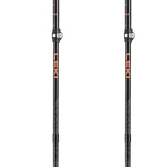 LEKI Makalu Fx Carbon Stavar, Black / orange / natural carbon, 110-130cm