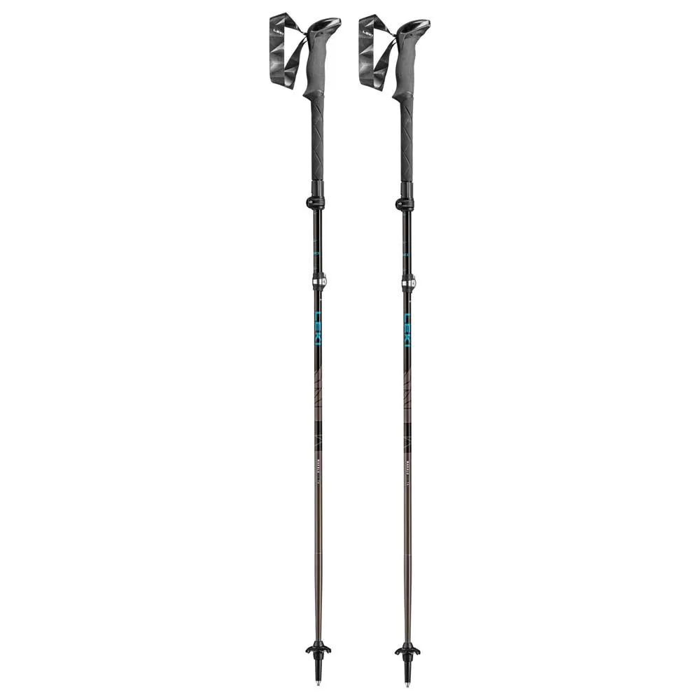 LEKI Makalu Fx Ta Stavar, Petrol / black / silver gray, 110-130cm