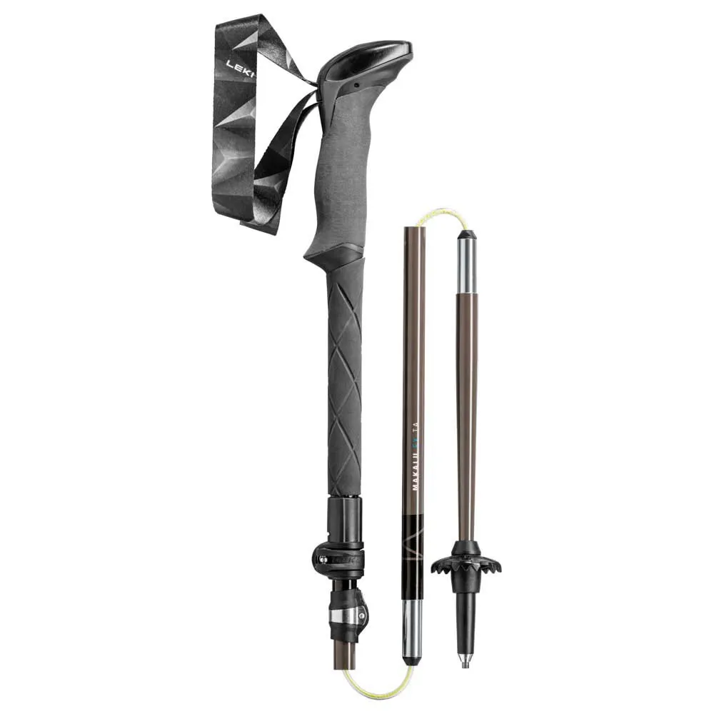 LEKI Makalu Fx Ta Stavar, Petrol / black / silver gray, 110-130cm