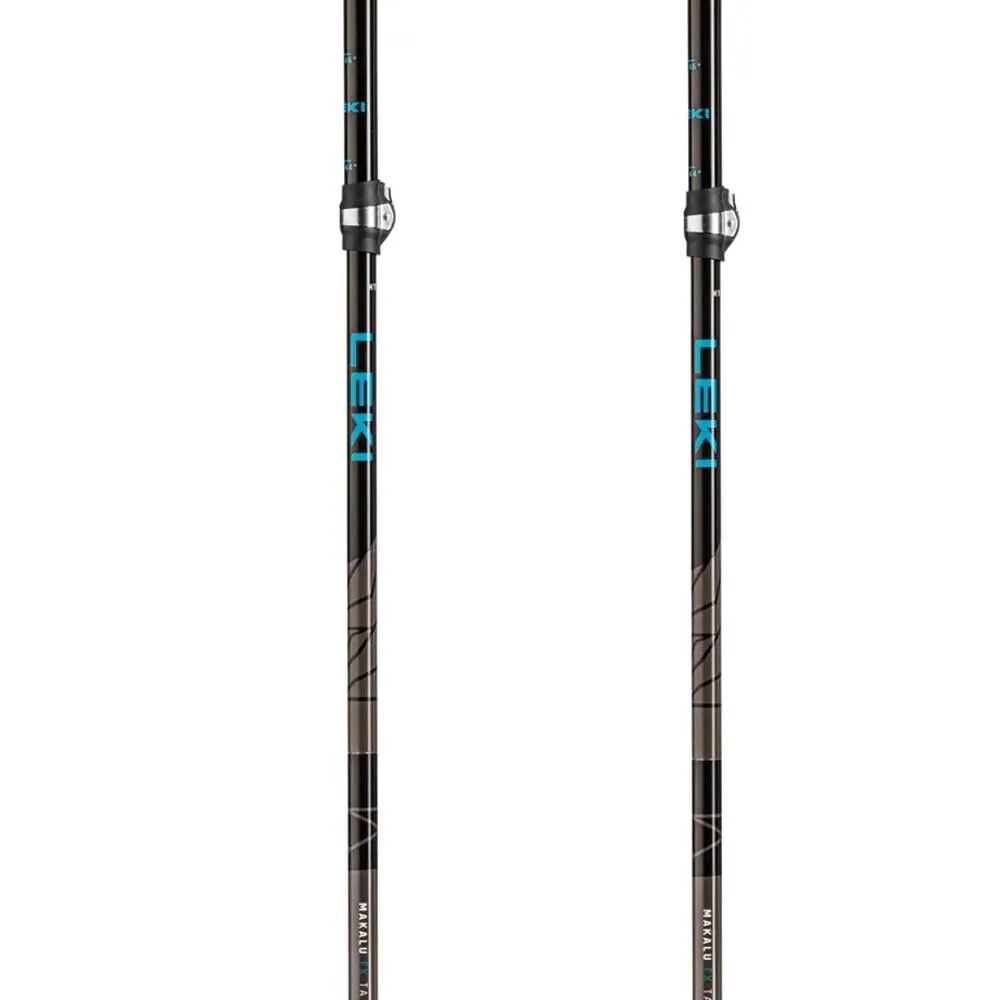 LEKI Makalu Fx Ta Stavar, Petrol / black / silver gray, 110-130cm