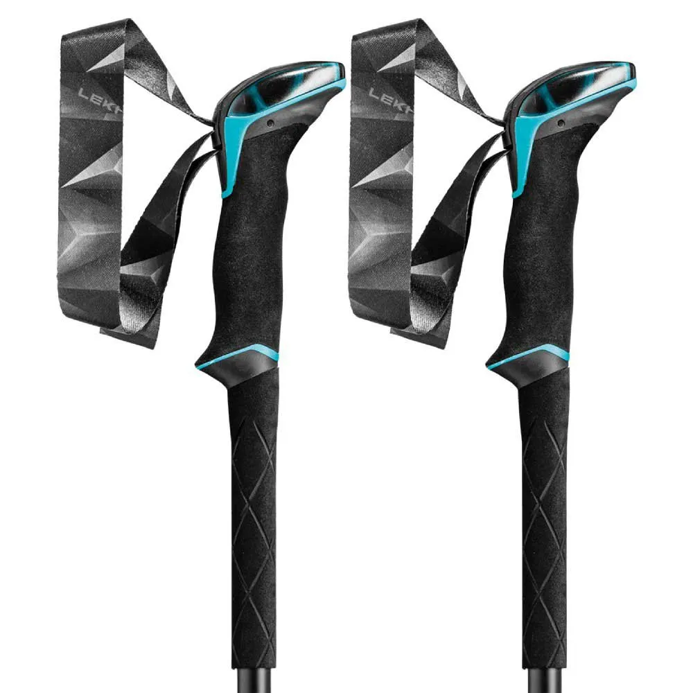 LEKI Makalu Lite As Stavar, Black / dark anthracite / petrol, 100-135cm