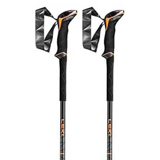 LEKI Makalu Lite Stavar, Orange / black / dark anthracite, 100-135cm