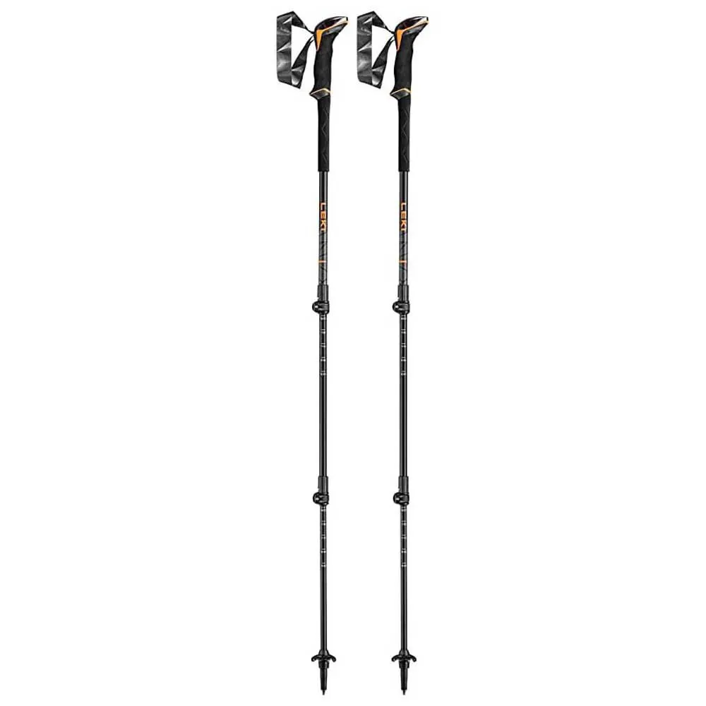 LEKI Makalu Lite Stavar, Orange / black / dark anthracite, 100-135cm