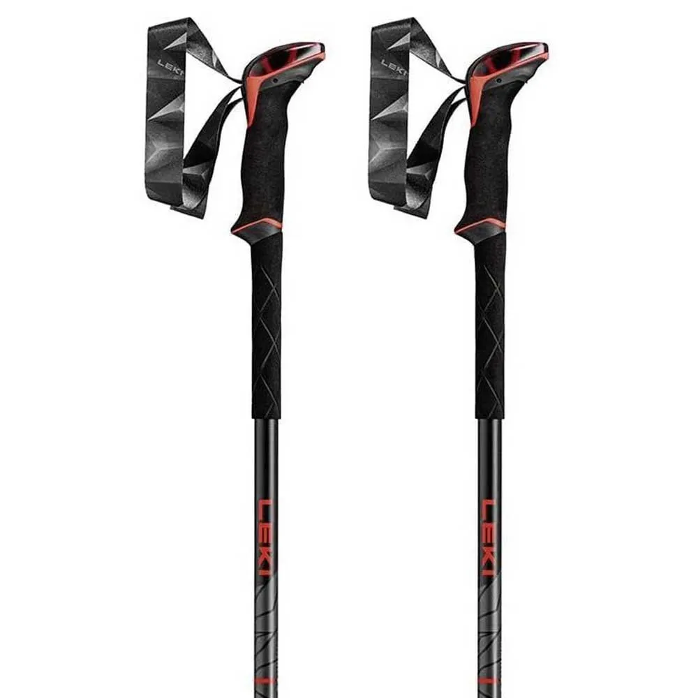 LEKI Makalu Stavar, Bright red / black / dark anthracite, 110-145cm