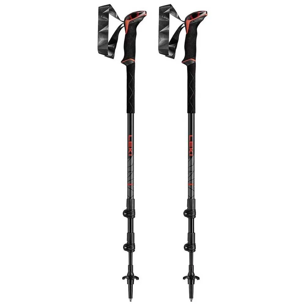 LEKI Makalu Stavar, Bright red / black / dark anthracite, 110-145cm