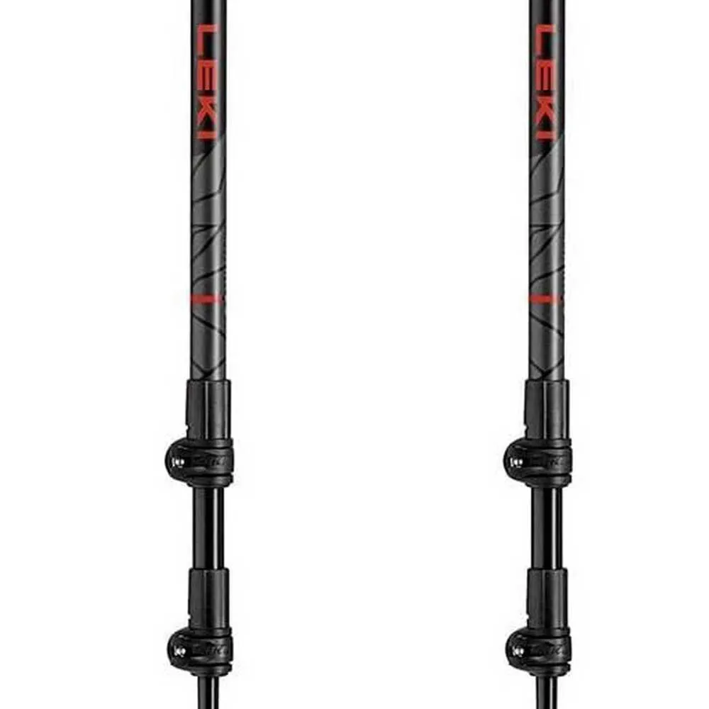 LEKI Makalu Stavar, Bright red / black / dark anthracite, 110-145cm