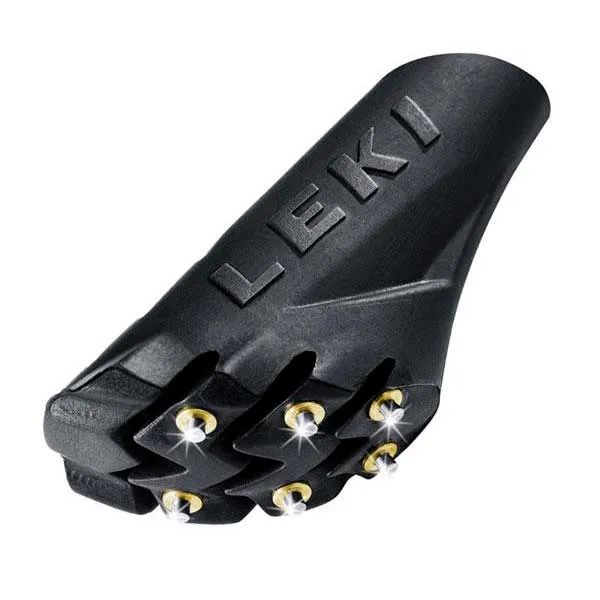 LEKI Rubber Tip Cp Silent Spike Pad Toe Stavgångstassar, Black, One Size