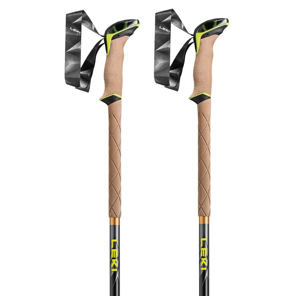 LEKI Sherpa Stavar, Dark anthracite / copper / neon yellow, 110-145cm LEKI Sherpa Stavar, Dark anthracite / copper / neon yellow, 110-145cm